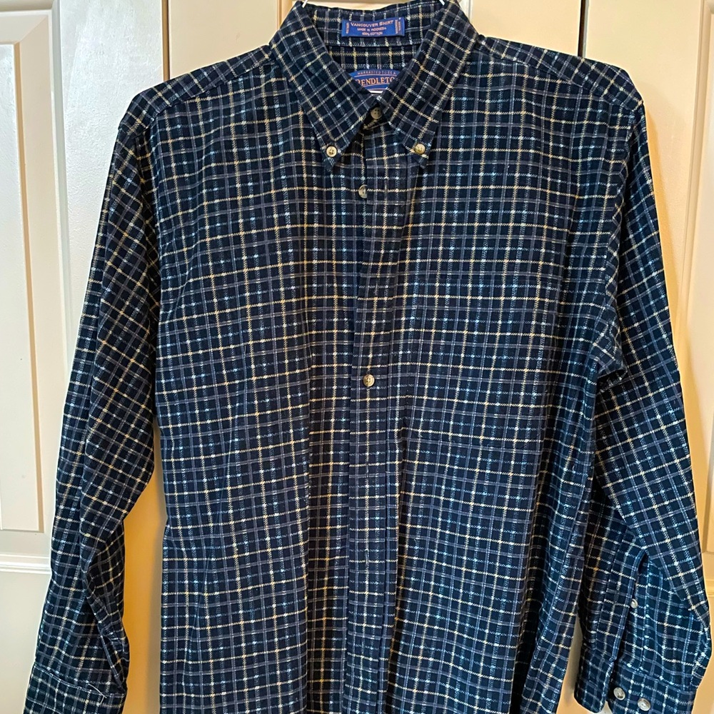 Pendleton, small corduroy, blue, medium men’s long sleeve shirt